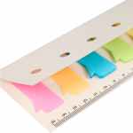 Recycled Milk Carton Sticky Notes & Ruler Pad - SM-9031WHAngle-Left Recycled Milk Carton Sticky Notes & Ruler Pad - SM-9031WHAngle-Left