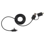 5-in-1 Recycled Long Charging Cable - SM-2853BKFront 5-in-1 Recycled Long Charging Cable - SM-2853BKFront