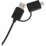 5-in-1 Recycled Long Charging Cable - SM-2853BKFront 5-in-1 Recycled Long Charging Cable - SM-2853BKFront