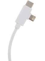 5-in-1 Recycled Long Charging Cable - SM-2853WHFront 5-in-1 Recycled Long Charging Cable - SM-2853WHFront
