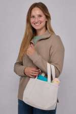 Mini Recycled Cotton Souvenirs Tote - 7901-85NTFront Mini Recycled Cotton Souvenirs Tote - 7901-85NTFront