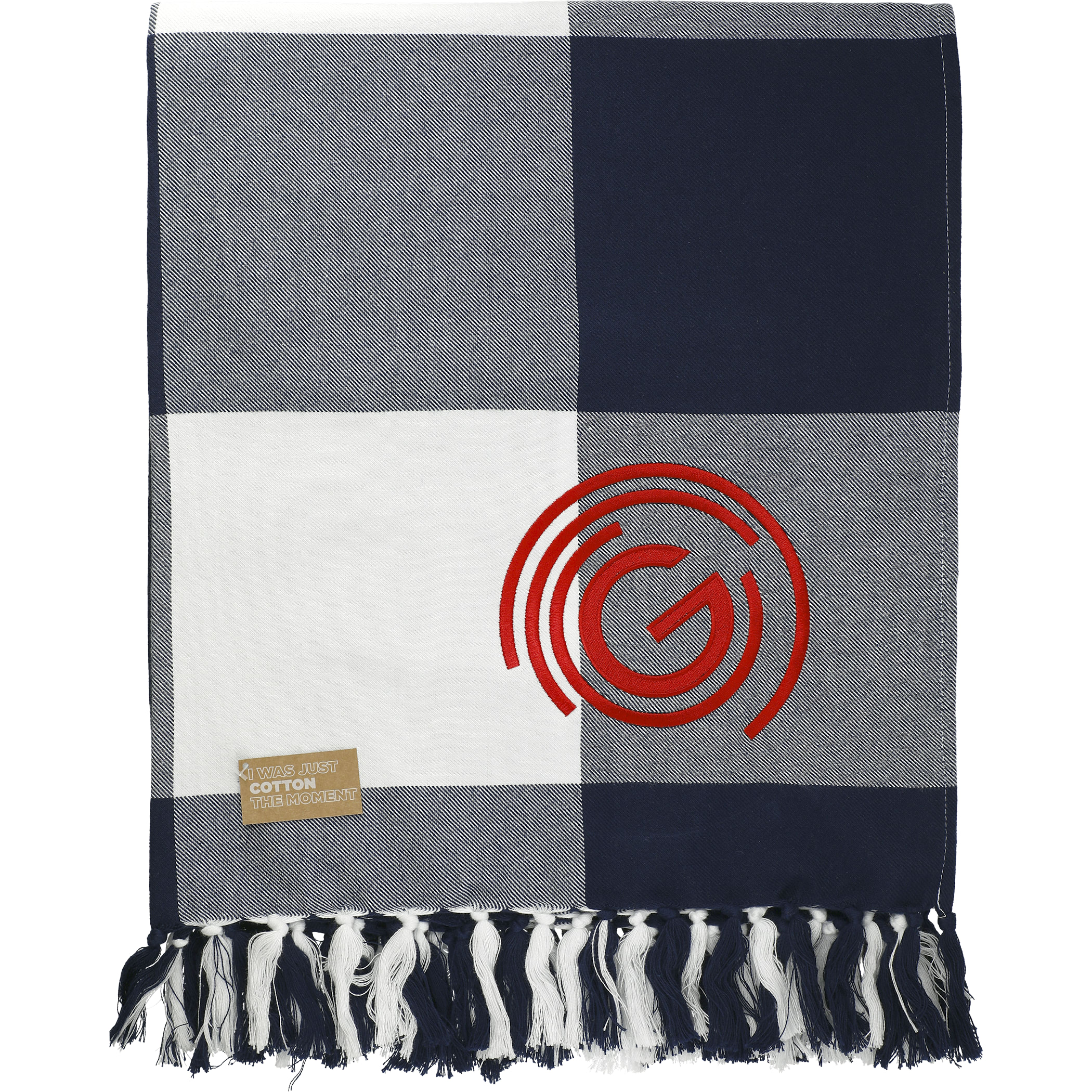 Field & Co.® 100% Organic Cotton Check Throw Blanket 1