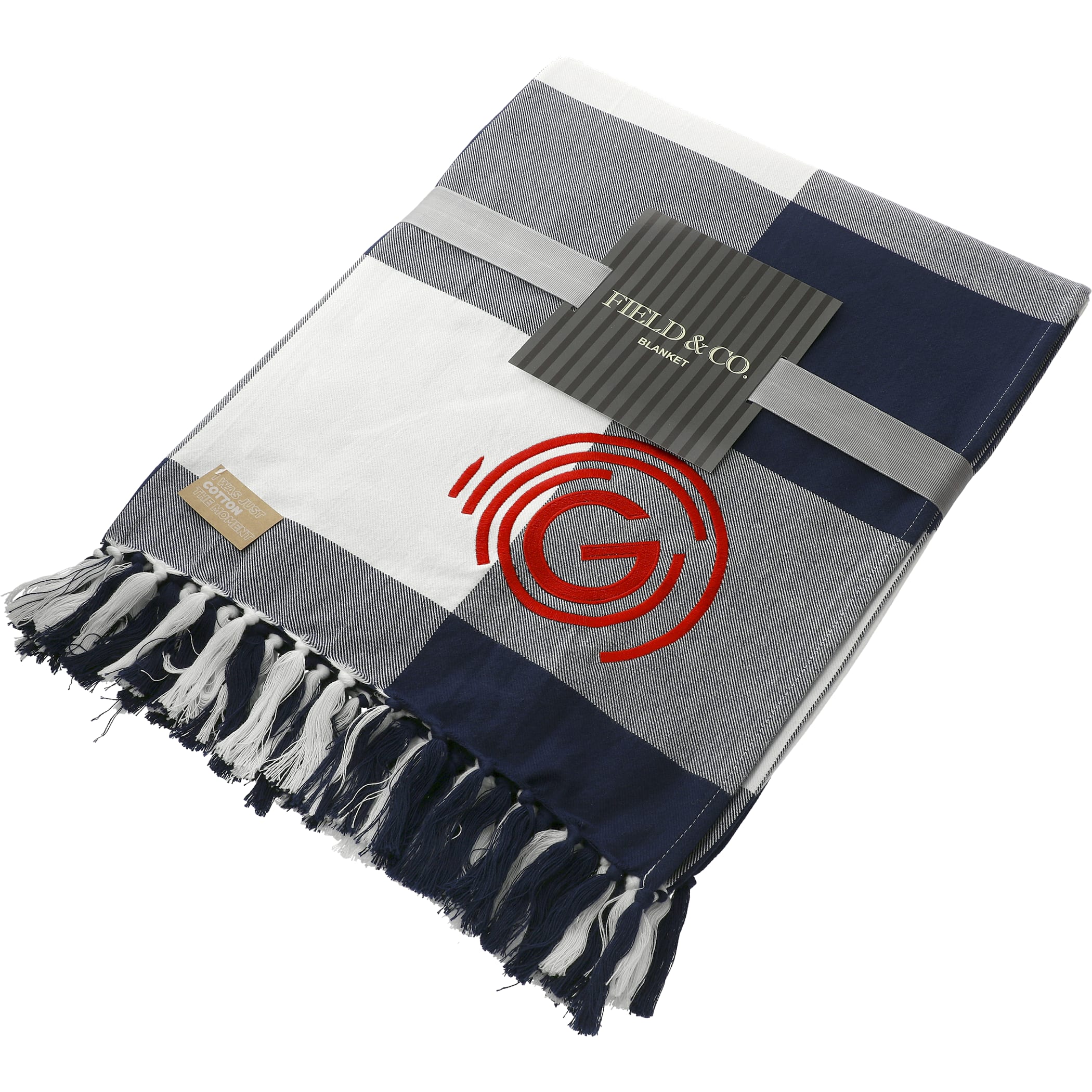 Field & Co.® 100% Organic Cotton Check Throw Blanket 1