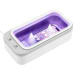 Ultrasonic Cleaner Wireless Charging UV Sanitizer - 7143-43WH Angle-Right Ultrasonic Cleaner Wireless Charging UV Sanitizer - 7143-43WH Angle-Right