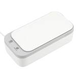 Ultrasonic Cleaner Wireless Charging UV Sanitizer - 7143-43WH Angle-Right Ultrasonic Cleaner Wireless Charging UV Sanitizer - 7143-43WH Angle-Right