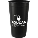 Solid 32oz Recycled Stadium Cup - SM-6014BKFront Solid 32oz Recycled Stadium Cup - SM-6014BKFront