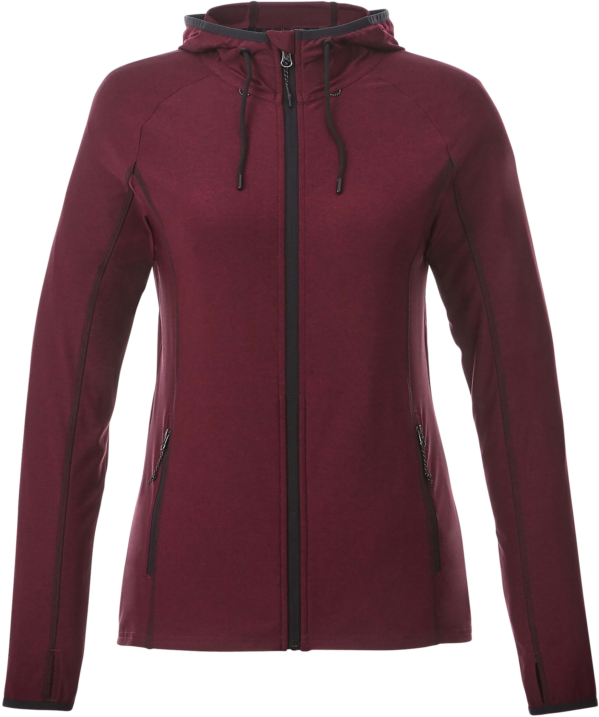 Women's KAISER Stretch Knit Full Zip Lightweight Jacket Hoodie 1