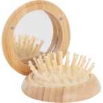 FSC® 100% Bamboo Compact Mirror/Brush - SM-1709NTBack FSC® 100% Bamboo Compact Mirror/Brush - SM-1709NTBack