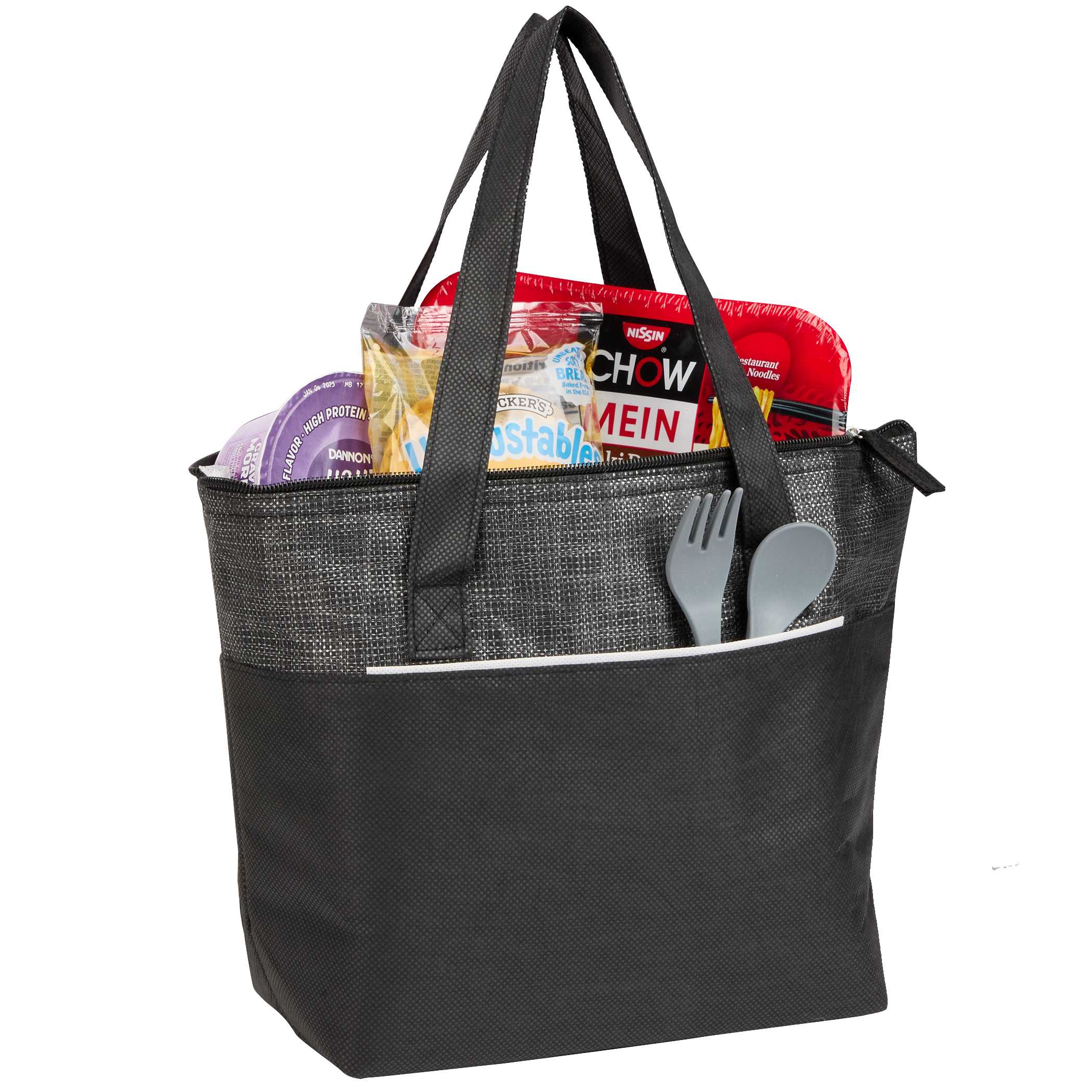 Mist Recycled 9-Can Non-Woven Tote Cooler 1
