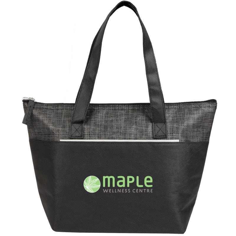Mist Recycled 9-Can Non-Woven Tote Cooler 1 Mist Recycled 9-Can Non-Woven Tote Cooler 1