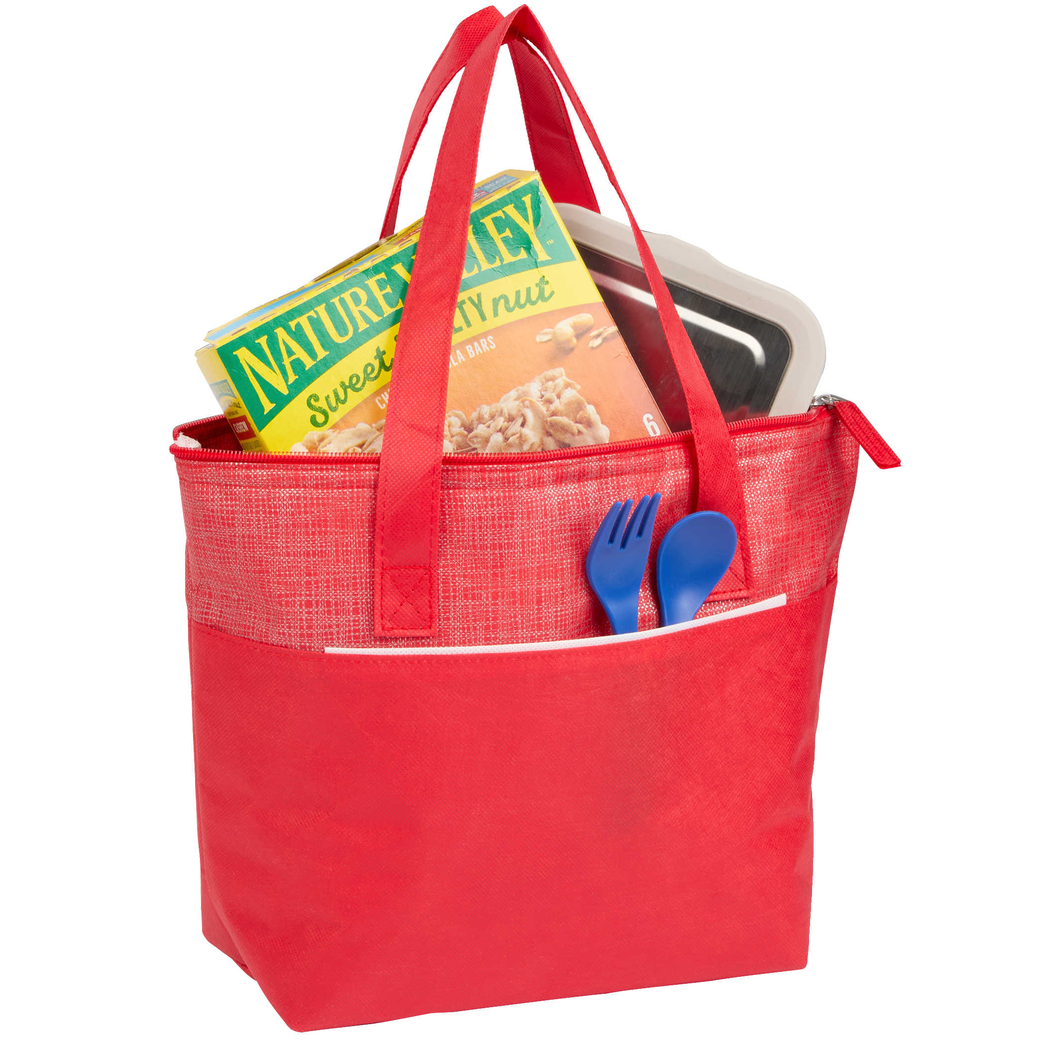 Mist Recycled 9-Can Non-Woven Tote Cooler 1