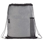 Heather Melange Drawstring Bag - SM-5833GAFront Heather Melange Drawstring Bag - SM-5833GAFront