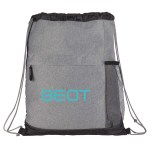 Heather Melange Drawstring Bag 1 Heather Melange Drawstring Bag 1