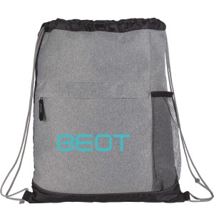 Heather Melange Drawstring Bag 1 Heather Melange Drawstring Bag 1