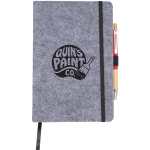 THE GOODS™ Recycled Felt 8'' x 5.5'' Bound Notebook - SM-5297CAFront THE GOODS™ Recycled Felt 8'' x 5.5'' Bound Notebook - SM-5297CAFront