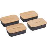 Bamboo Fiber Lunch Box with Cutting Board Lid - 1033-93BKAngle-Right Bamboo Fiber Lunch Box with Cutting Board Lid - 1033-93BKAngle-Right