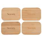 Bamboo Fiber Lunch Box with Cutting Board Lid - 1033-93BKTop Bamboo Fiber Lunch Box with Cutting Board Lid - 1033-93BKTop