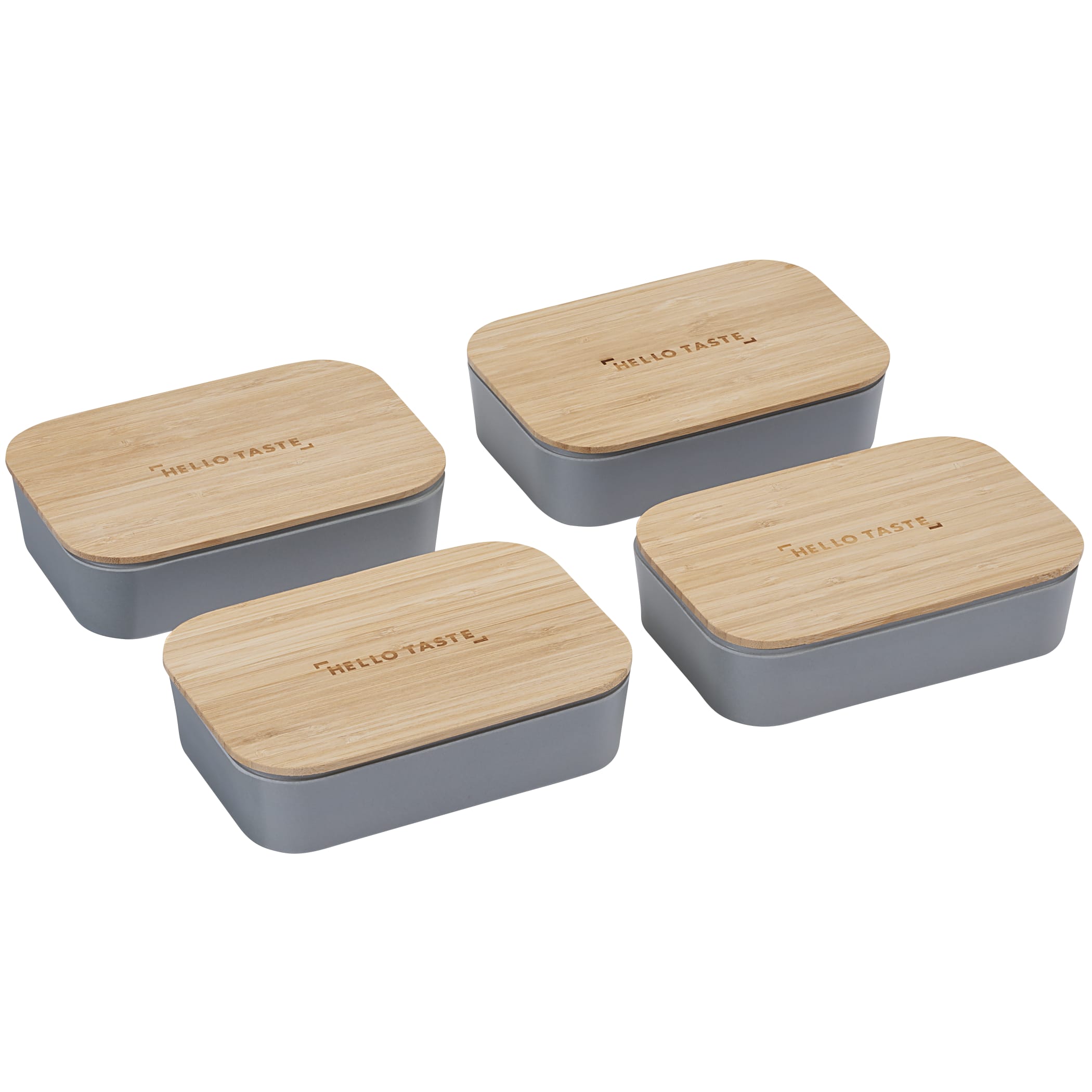 Bamboo Fiber Lunch Box with Cutting Board Lid 1