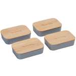 Bamboo Fiber Lunch Box with Cutting Board Lid - 1033-93GYAngle-Right Bamboo Fiber Lunch Box with Cutting Board Lid - 1033-93GYAngle-Right