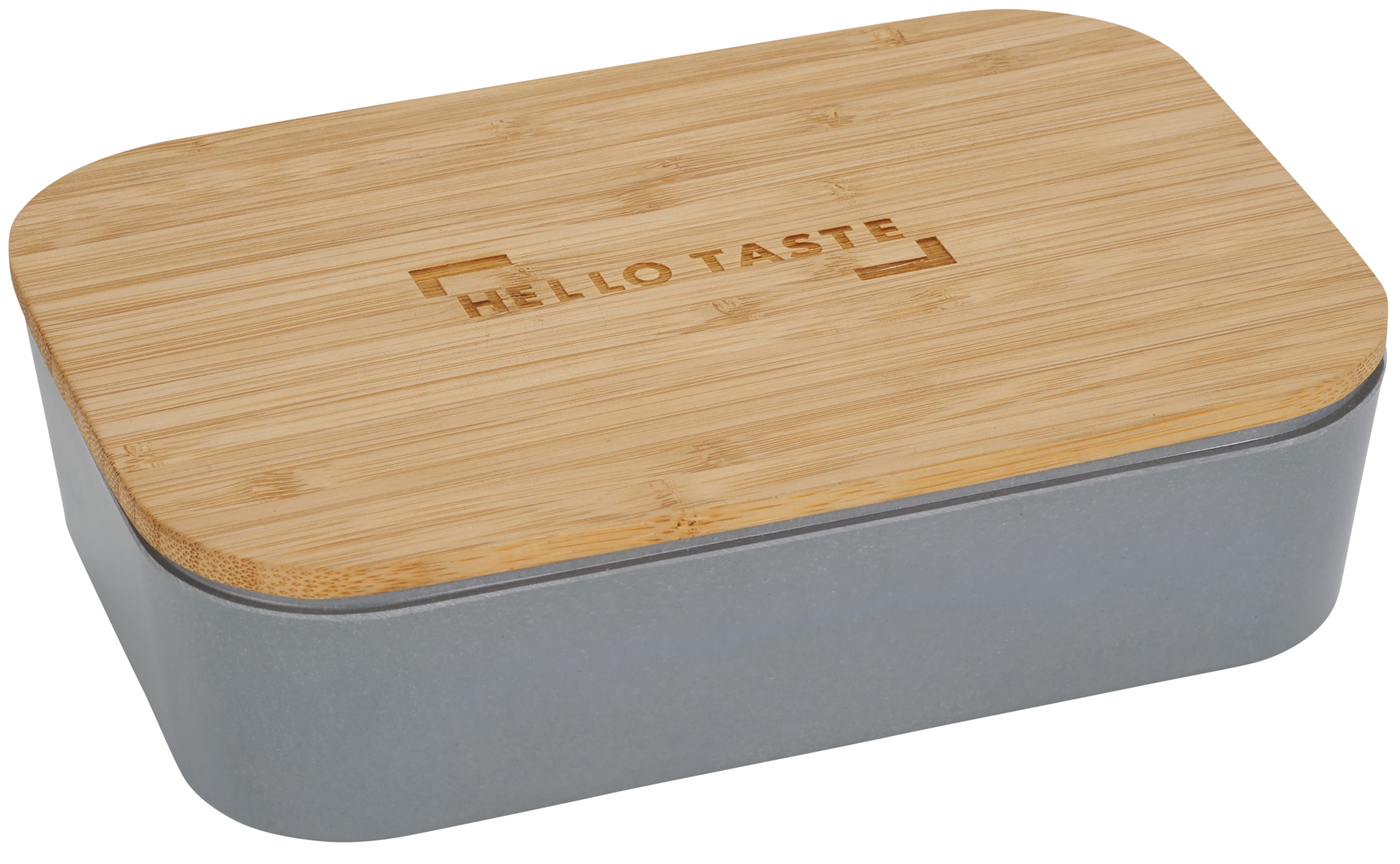 Bamboo Fiber Lunch Box with Cutting Board Lid 1