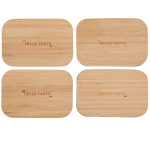 Bamboo Fiber Lunch Box with Cutting Board Lid - 1033-93GYTop Bamboo Fiber Lunch Box with Cutting Board Lid - 1033-93GYTop