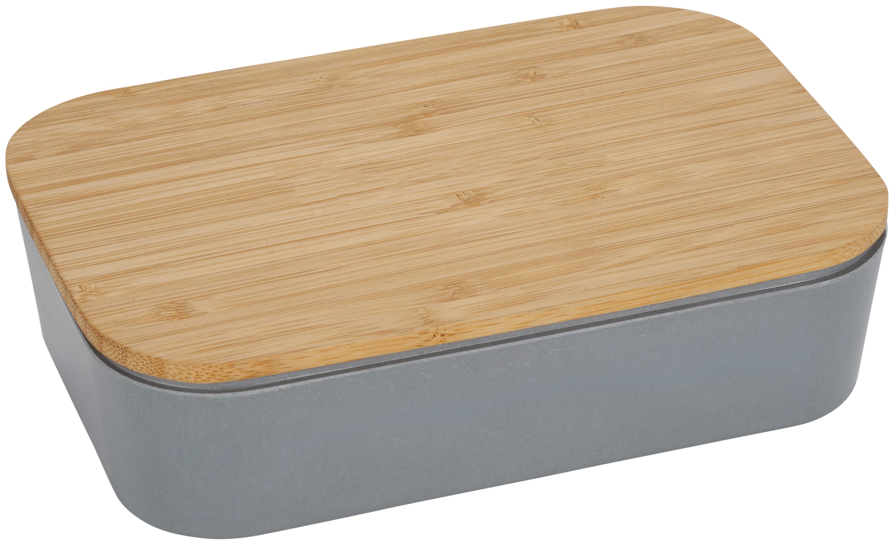 Bamboo Fiber Lunch Box with Cutting Board Lid 1