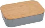 Bamboo Fiber Lunch Box with Cutting Board Lid - 1033-93GYAngle-Right Bamboo Fiber Lunch Box with Cutting Board Lid - 1033-93GYAngle-Right
