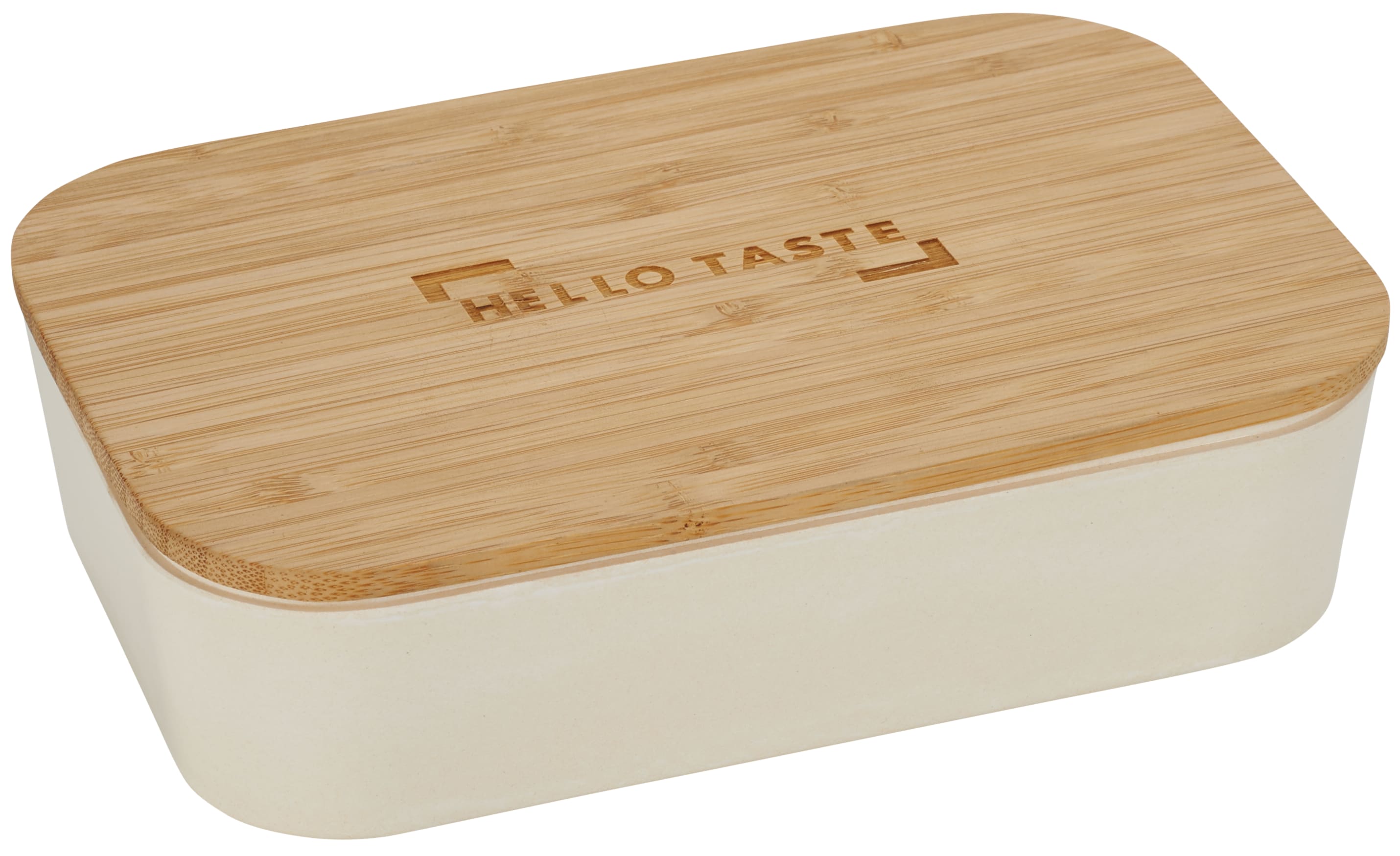 Bamboo Fiber Lunch Box with Cutting Board Lid 1