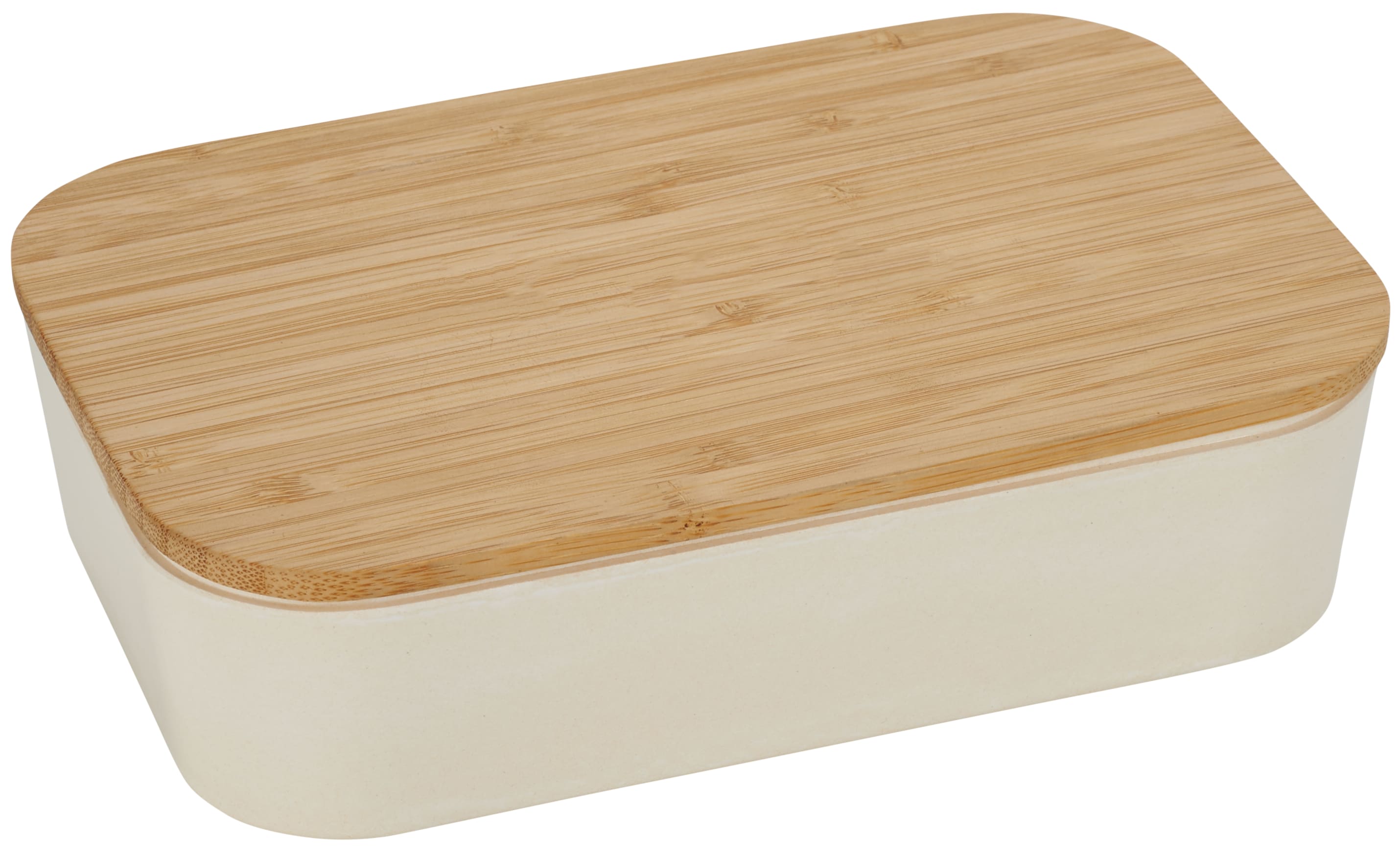 Bamboo Fiber Lunch Box with Cutting Board Lid 1