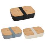 Bamboo Fiber Lunch Box with Cutting Board Lid - 1033-93BKAngle-Right Bamboo Fiber Lunch Box with Cutting Board Lid - 1033-93BKAngle-Right