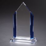 Sapphire Peak Optically Perfect Award - Clear / Blue Sapphire Peak Optically Perfect Award - Clear / Blue