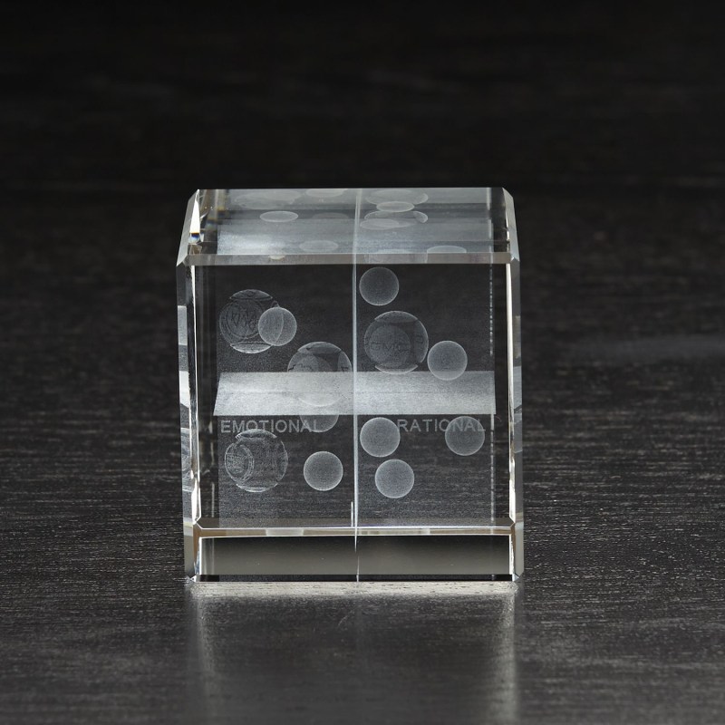 Medium Flat Cube 3D Crystal Award 1 Medium Flat Cube 3D Crystal Award 1
