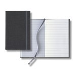 Castelli Linen Banded Pico Lined White Page Journal - Charcoal Castelli Linen Banded Pico Lined White Page Journal - Charcoal