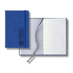Castelli Linen Banded Pico Lined White Page Journal - Blue Castelli Linen Banded Pico Lined White Page Journal - Blue