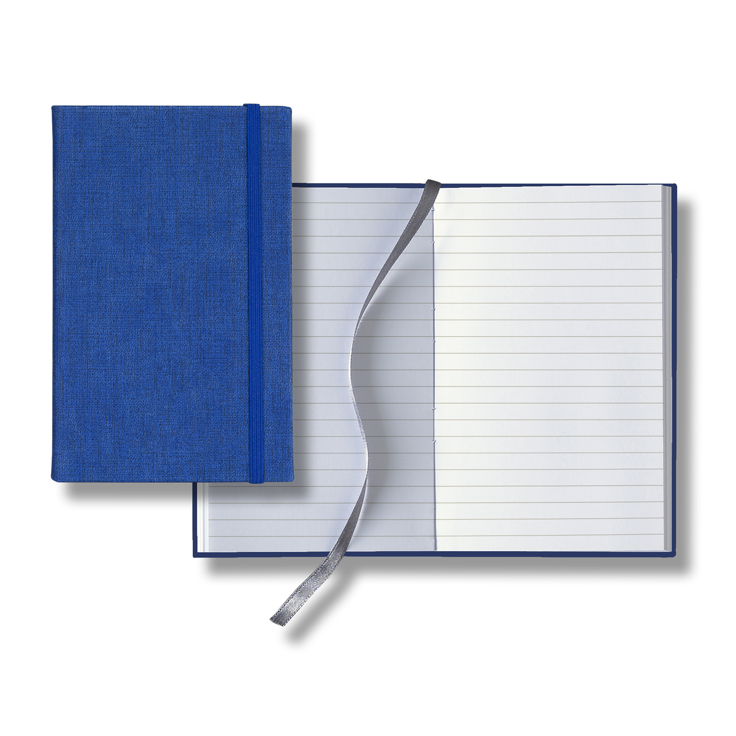 Castelli Linen Banded Pico Lined White Page Journal 1
