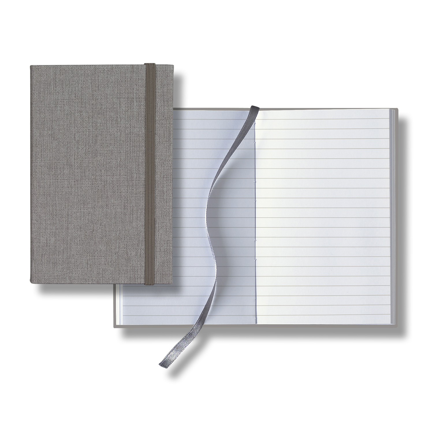 Castelli Linen Banded Pico Lined White Page Journal 1