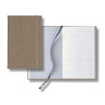 Castelli Linen Banded Pico Lined White Page Journal - Beige Castelli Linen Banded Pico Lined White Page Journal - Beige