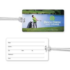 Ultra-Thin Luggage Tag with Clear Strap 1 Ultra-Thin Luggage Tag with Clear Strap 1