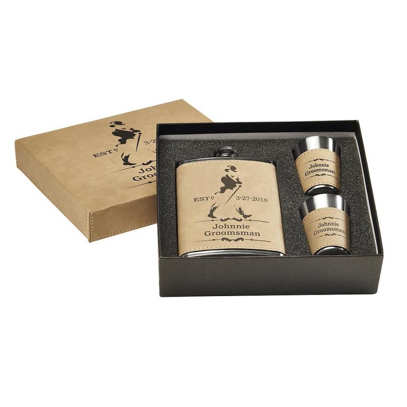 Leatherette Flask Set 1 Leatherette Flask Set 1