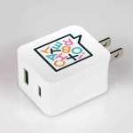 20 Watt Type C and USB Wall Adaptor 1 20 Watt Type C and USB Wall Adaptor 1
