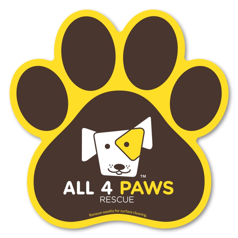 Paw Print Car Magnet 5.75 x 5.75 1 Paw Print Car Magnet 5.75 x 5.75 1