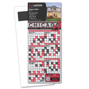 Hockey Schedule Magnetic Stick Up Card 1 Hockey Schedule Magnetic Stick Up Card 1