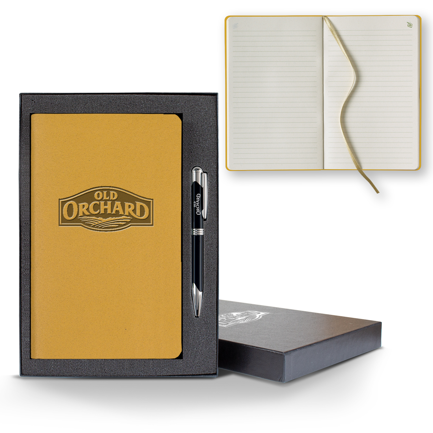 ApPeel Slim Medio Lined Apple Page Journal Gift Set 1