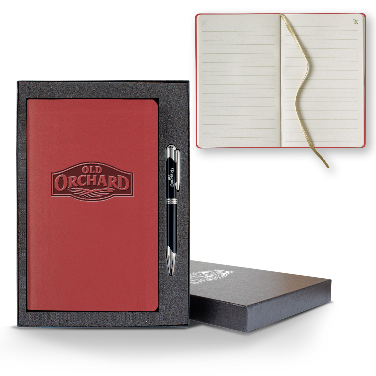 ApPeel Slim Medio Lined Apple Page Journal Gift Set 1