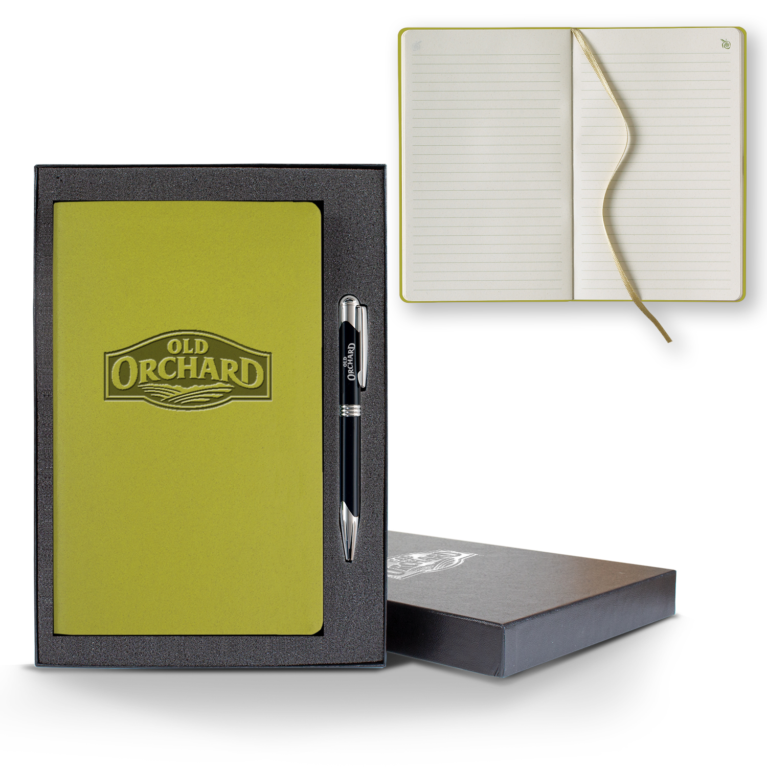 ApPeel Slim Medio Lined Apple Page Journal Gift Set 1