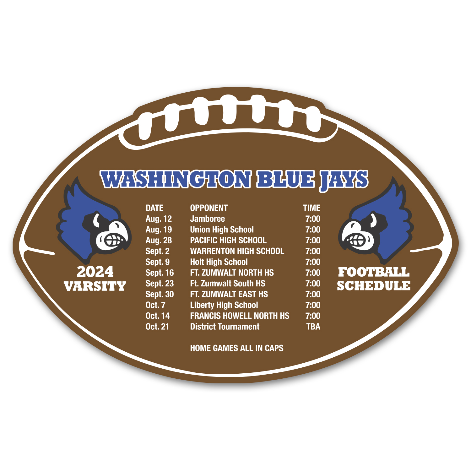 Schedule Football Magnet 1