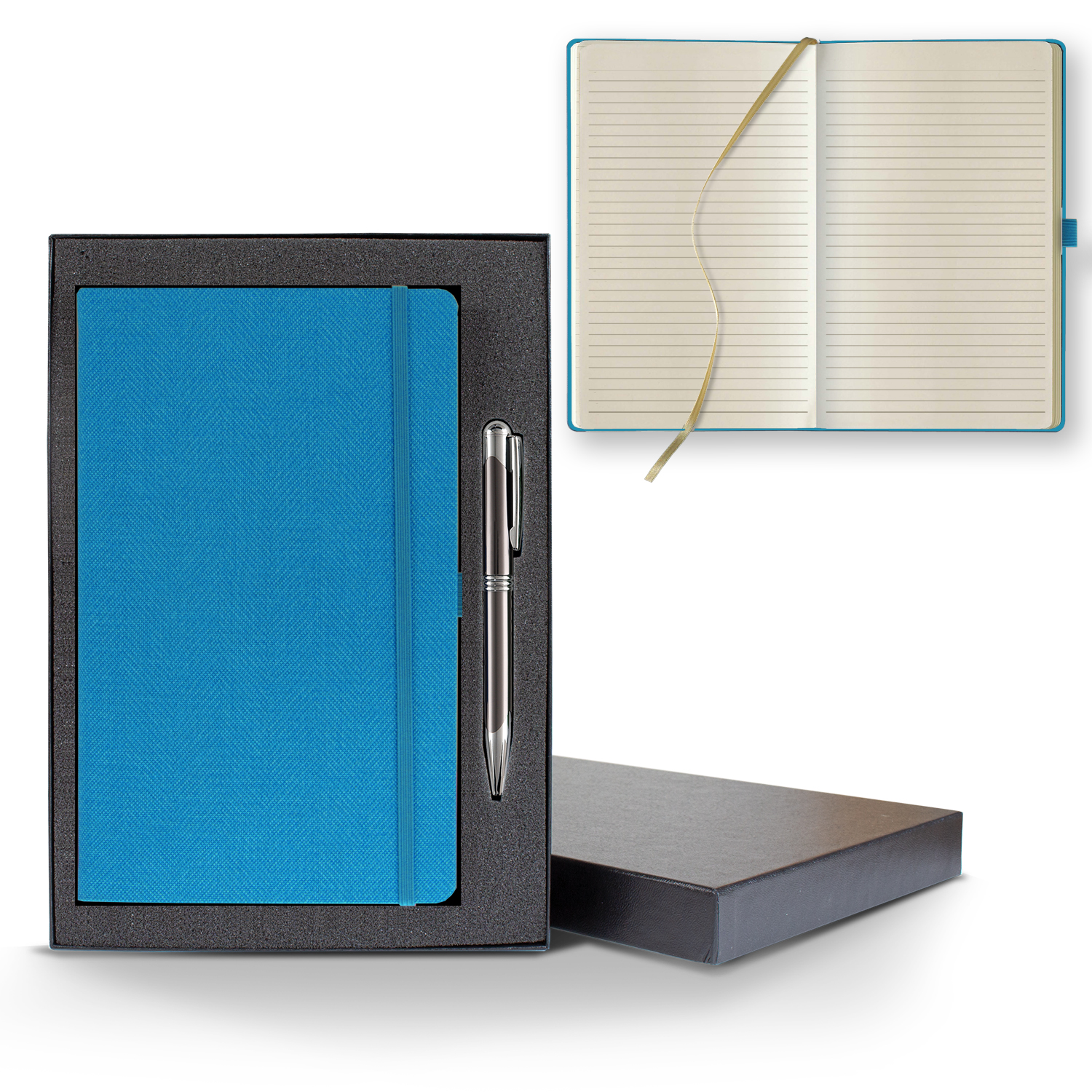 Castelli Montana Medio Lined Ivory Page Journal Gift Set 1