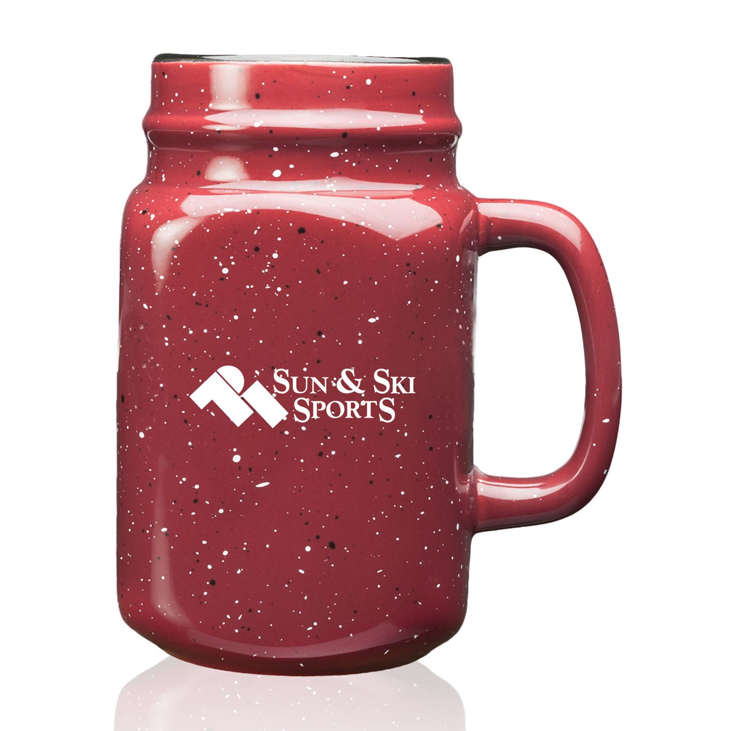 16 oz. Savannah Speckle Ceramic Mason Jars 1