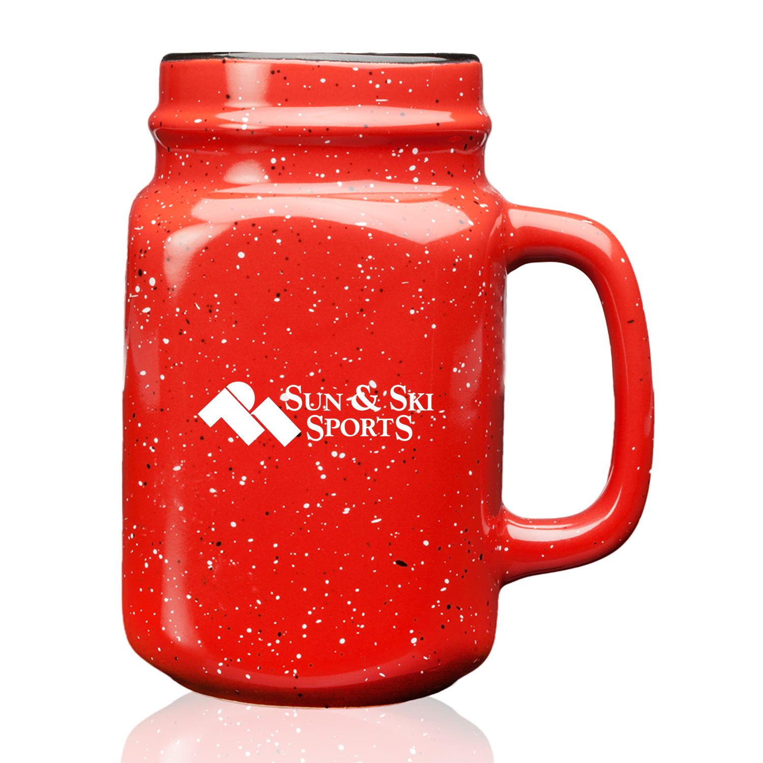 16 oz. Savannah Speckle Ceramic Mason Jars 1
