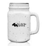 16 oz. Savannah Speckle Ceramic Mason Jars - Additional Image 16 oz. Savannah Speckle Ceramic Mason Jars - Additional Image